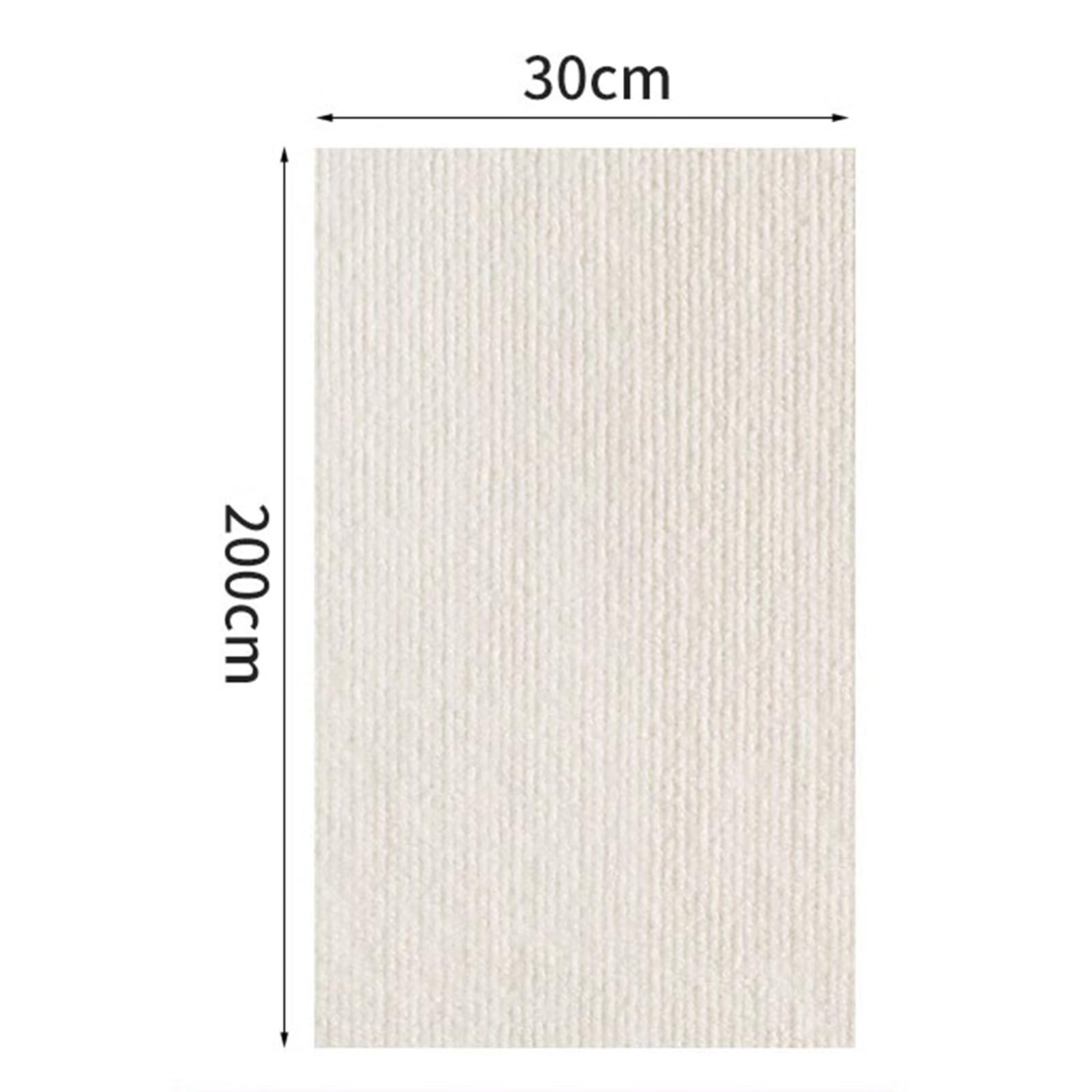 Tiragraffi Divano Autoadesivo, Protezione Divano Graffi Gatto, Tappeto Tiragraffi per Gatti, Multifunzionale Pannello Murale Imbottito per Tappeti Divani Mobili Murale(White-30 x 200 CM)