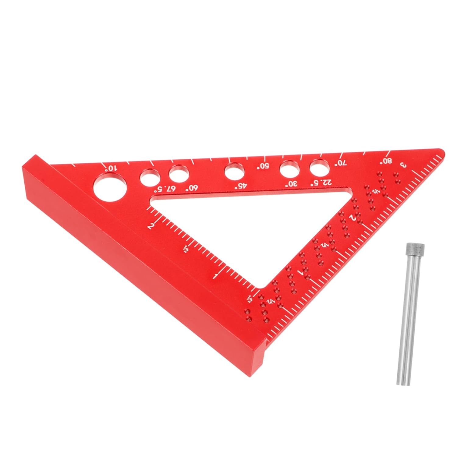 2pcs Woodworking Ruler Protractor Set Metal 90° Right Angle Clamp Essential DIY Tool