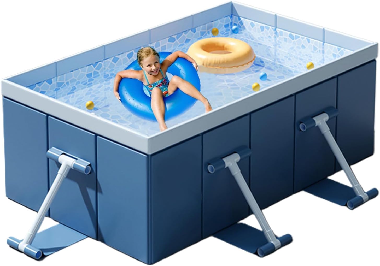 Foldable Pool, Portable Pool, Hard Shell Pool Non-Inflatable for Adults and Adults - Shower Bath Supplies for Dogs for Outdoor Garden Beach Backyard