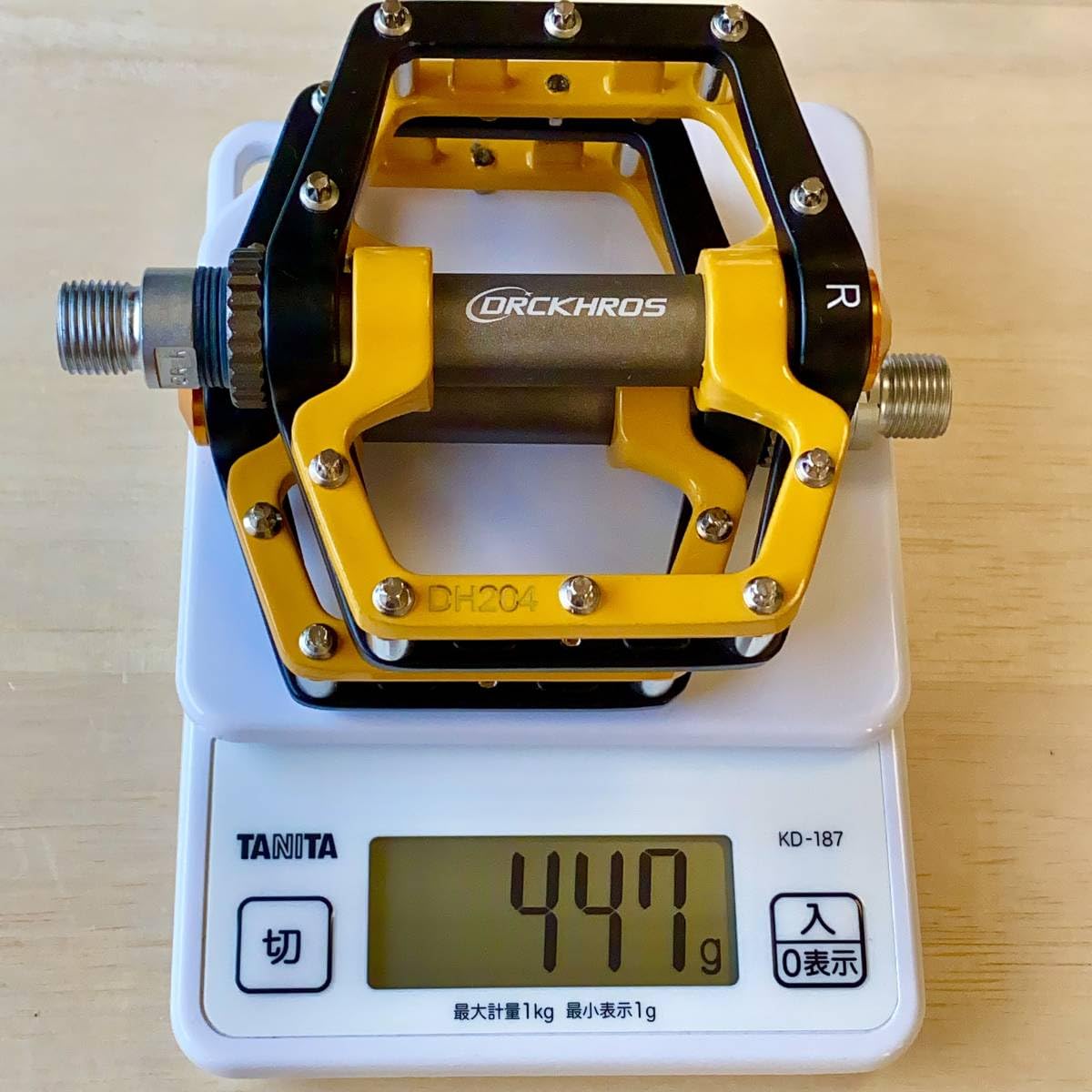 Amazon | DRCKHROSフラットペダル イエローブラック 自転車ペダル