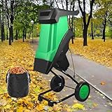 CUTANGELAR Frantumatore Rami Elettrico, 2400W Professionale con Capacità 50L, Funzione Sicurezza Spegnimento Automatico, Adatto per Lavorazione Foglie e Piccoli Rami.