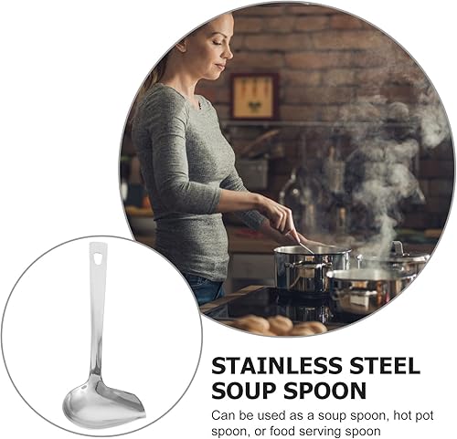 Miniatura 8 de Stainless Steel Oil Ladle Pouring Rim Canning Ladle Soup Scoop Sauce Pouring Dipping Spoon for Kitchen Cooking Tool Gravies and Dressings