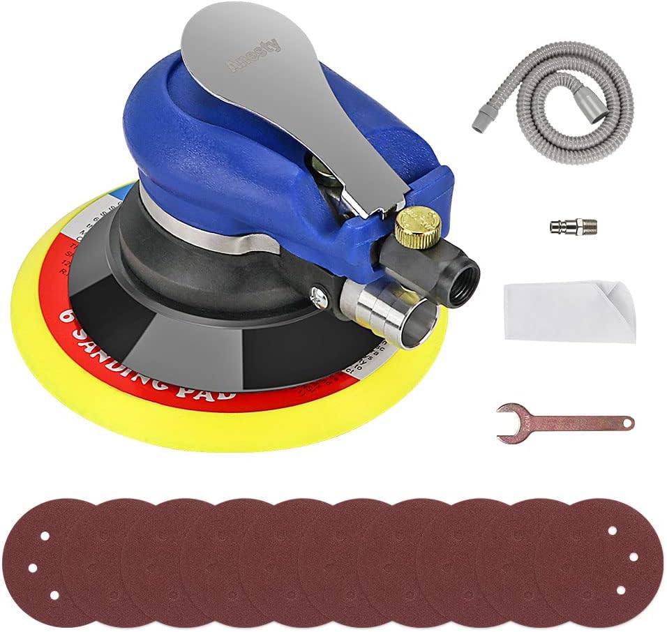 PROFESSIONNEL PONCEUSE EXCENTRIQUE à air comprimé polisseuse pneumatique à do... EUR 90,90