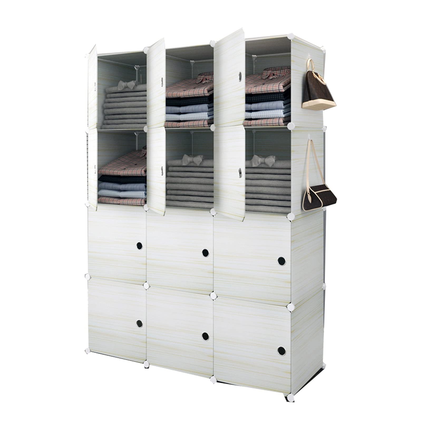 Organizer impilabile multistrato per armadio, resistente asta in acciaio inodore, soluzione per piccoli oggetti, perfetto per affittuari e piccoli spazi