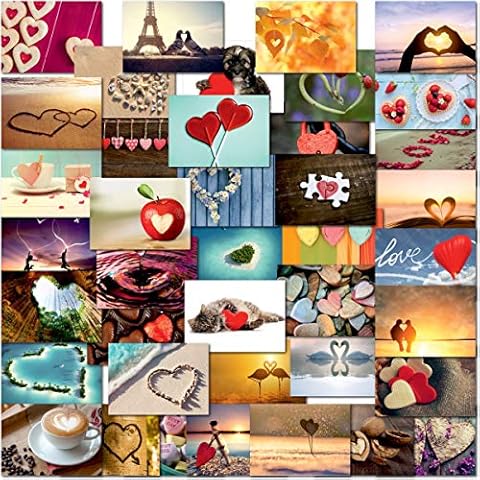 doodlecards Pack of 40 Mixed Love Hearts Postcards Cover