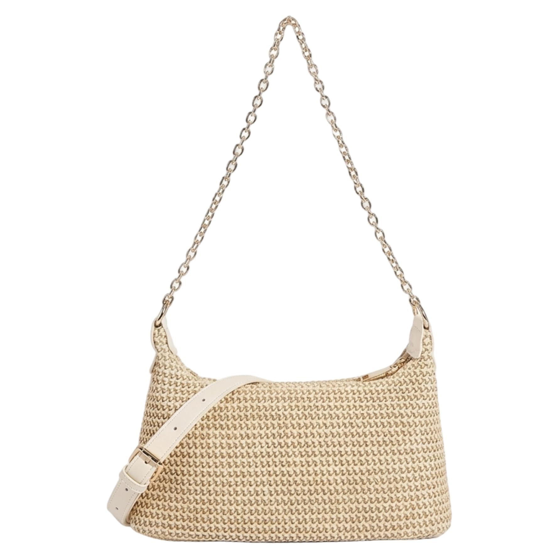 Sac à main en paille avec sangle de chaîne réglable été - 8