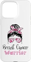 Vista 28 de iPhone 16 Breast Cancer Warrior Breast Cancer Awareness Case
