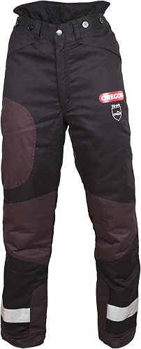 Oregon Yukon Pantalon de Protection pour Tronçonneuse Type A Classe 1 (20 m / s) pour Tronçonnage, Couleur Noir, Taille M (FR 42-44) - 1
