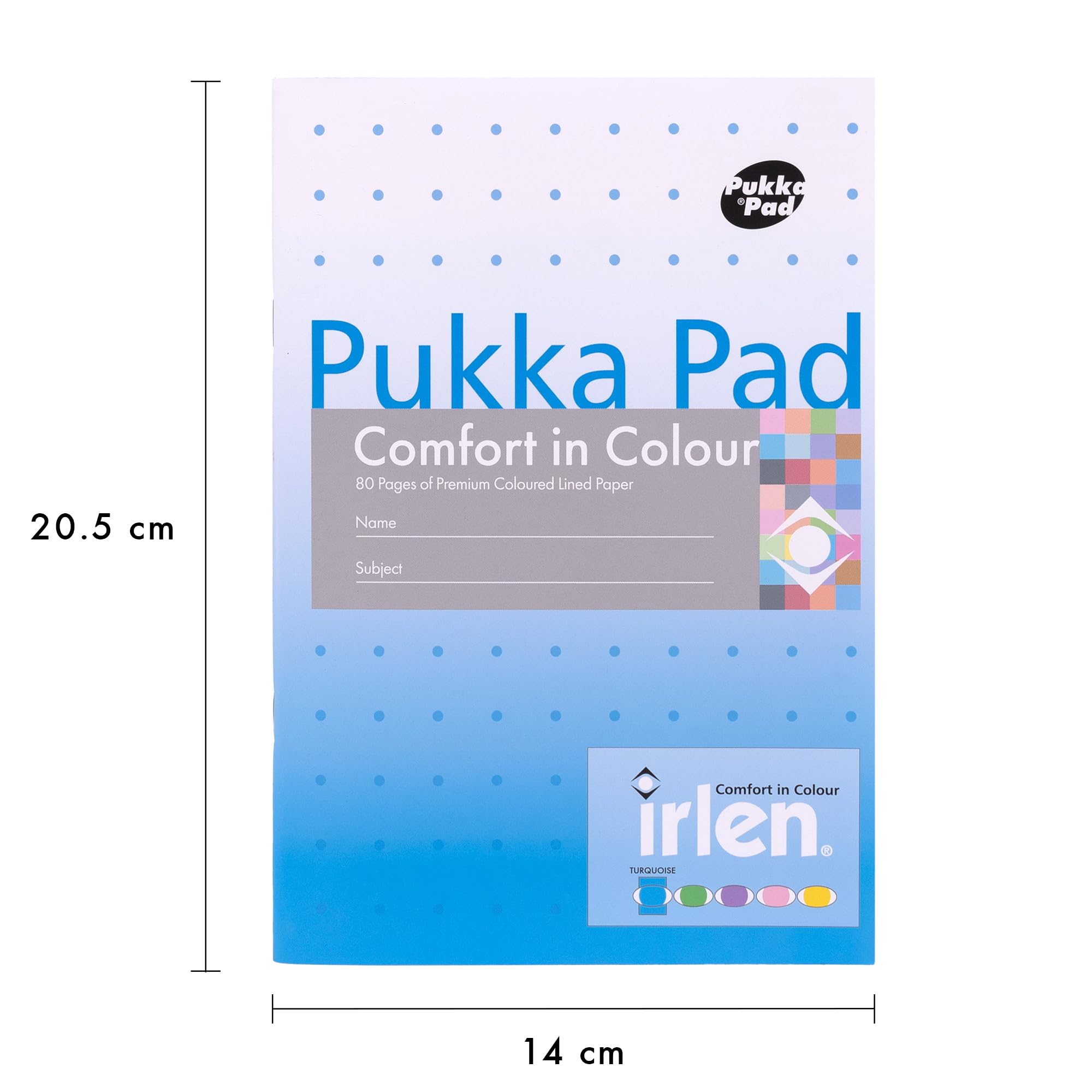 Pukka Pad Irlen A5 Exercise Book, Pack of 40 Staple Bound Notebooks with 80 Pages, 40 Sheets of 80GSM Paper - Image 3
