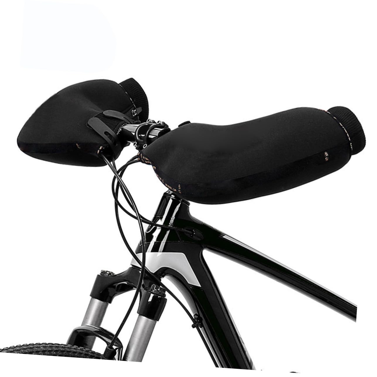TOYANDONA Winddichte Winter Fahrradhandschuhe für Herren und Damen Fahrradlenkerhandschuhe aus Neopren und Baumwolle Leichte Warme Handschuhe für Kalte Wintertage Beim Mountainbike