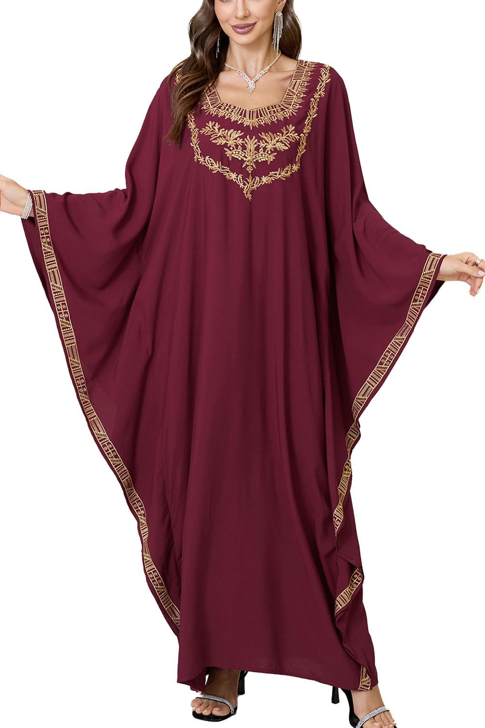 YouKD Katoenen Bohemian Cardigan voor Dames, Lange Strand-kimono, Bedekkende Jurk voor Zwemkleding, Jurk in Grote Maat, B Tijger, one size