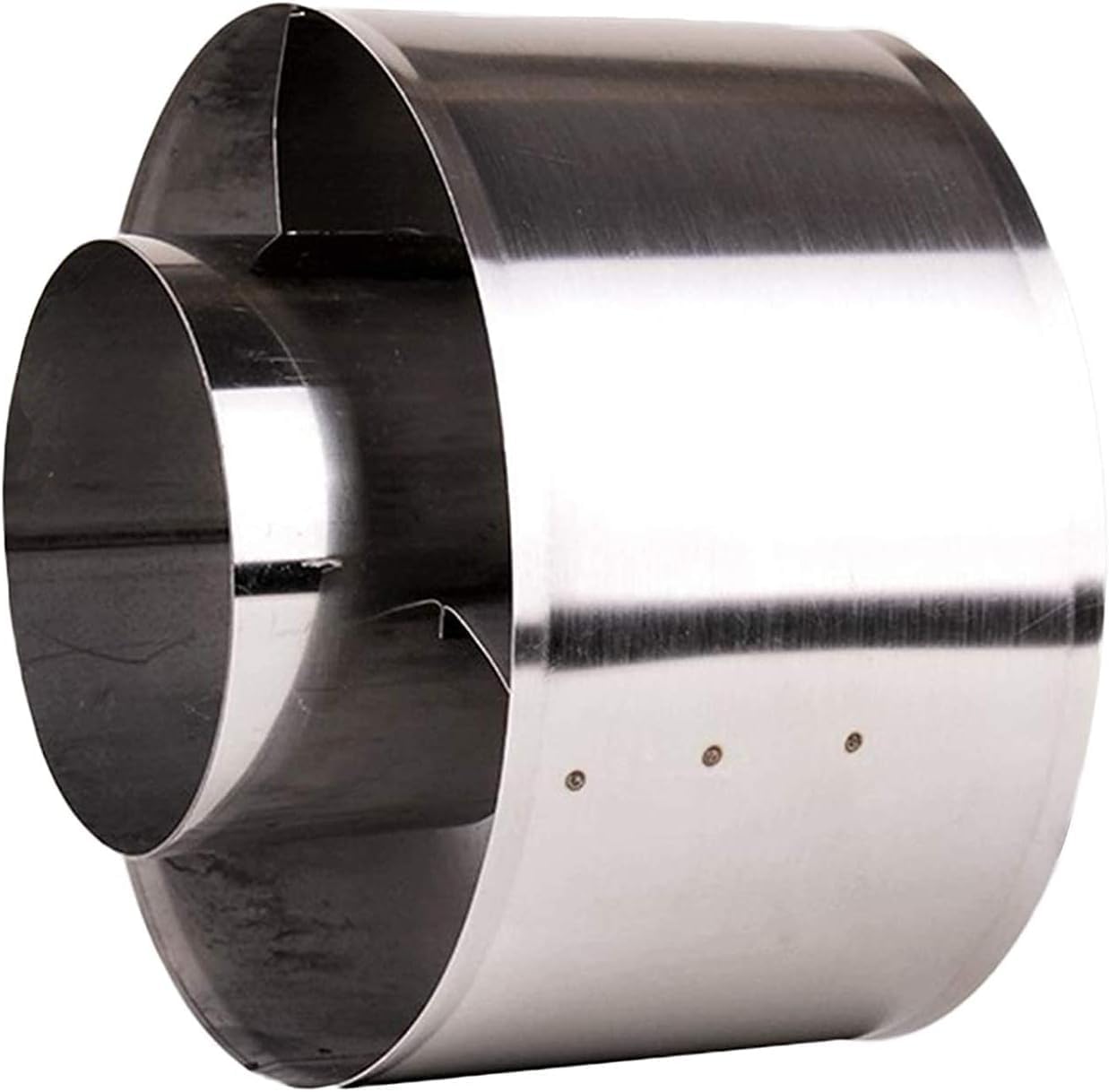 Chimney Cowl Stove Pipe Line Cap Stainless Steel Ventilation Cover Prevents Chimes Backflow from Rain, Birds and Pests. Vent Outlet Hood (11cm)