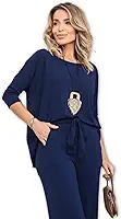 Conjunto Feminino Elegante Comfy – Calça e Blusa Confortável para Trabalho e Dia a Dia – Modelagem Solta e Moderna.