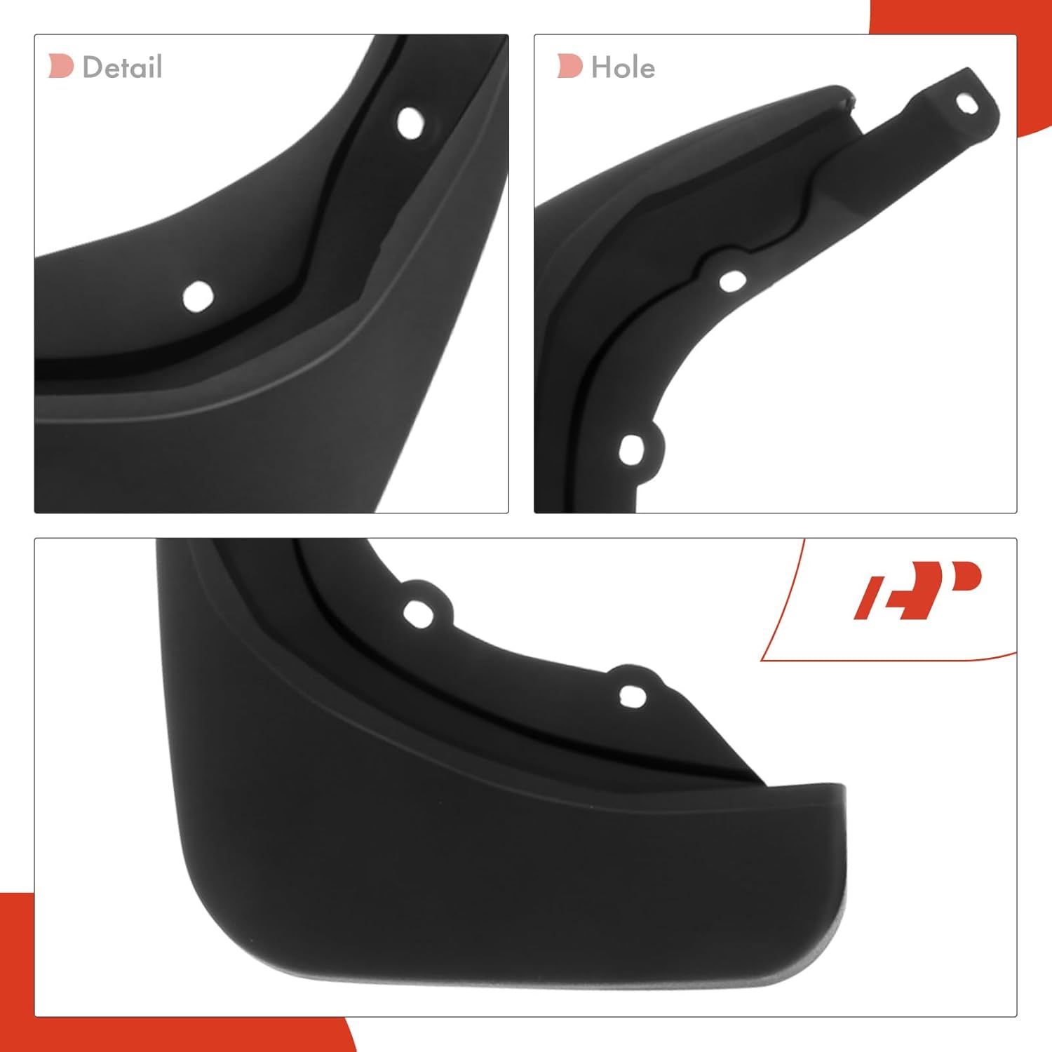 A-Premium Set of 4PCS Mud Flaps Splash Guards Mudguards Mudflaps Compatible with Volvo S90, 2017 2018 2019 2020, Sedan, Front and Rear(Driver & Passenger Side)