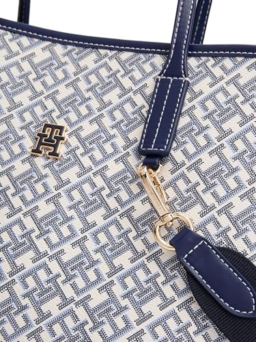 Bolso Tote de cuero con monograma para mujer miniatura 3