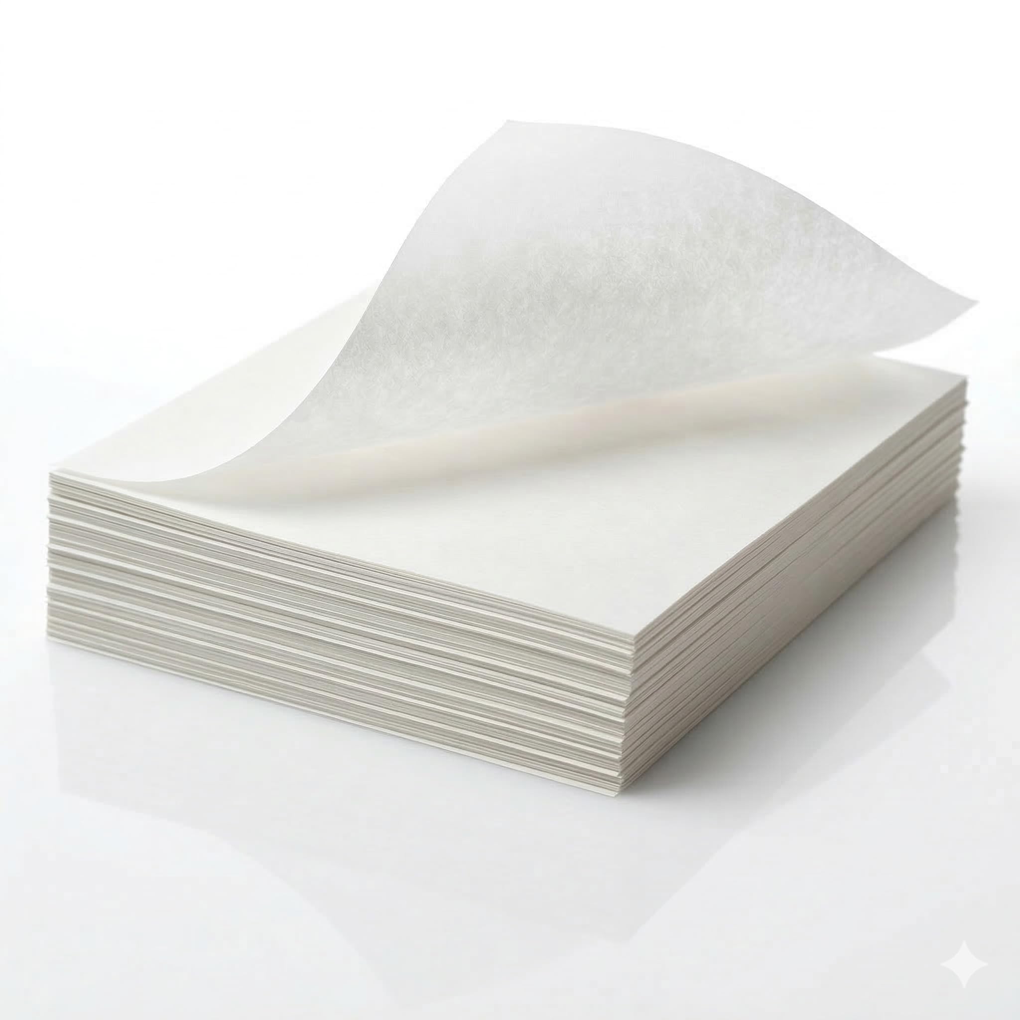 Papier Ingraissable Alimentaire Blanc 50g/m² - Qualité Pro - Emballage Burger, Sandwich, Frites, Fromage, Fond de Plateau - Colis Économique 10 kg (32x25 cm)