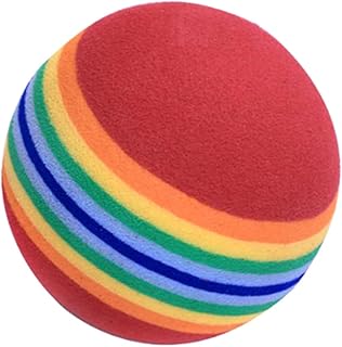 CLISPEED Foam Balls 20pcs Training Accessories Foam Balls Practice Toddler Set Interior Accessories Rainbow Ball Sponge Ball Practice Ball Golf Plastic Ball Practice Balls Foam