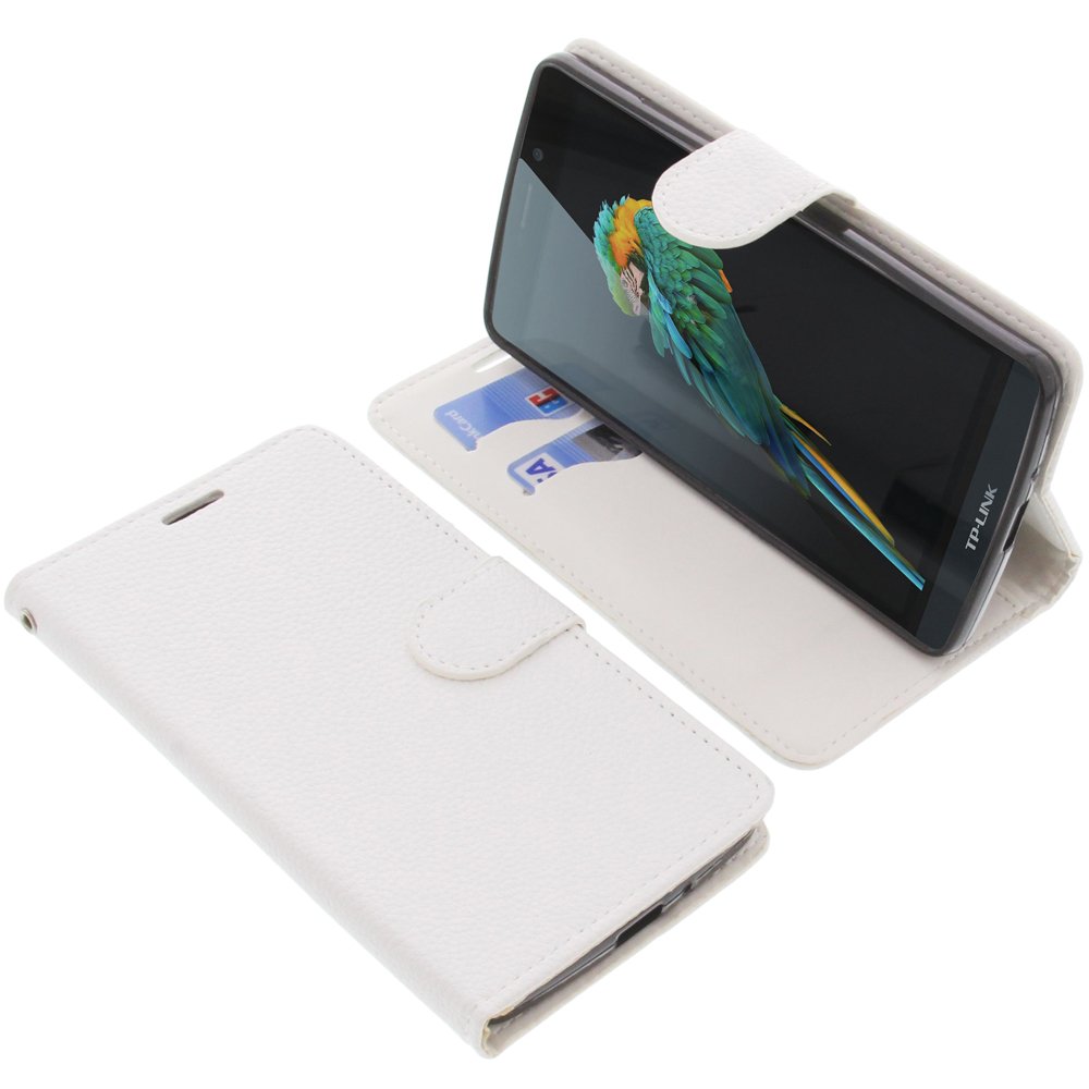 Custodia Portafoglio In Pelle PU Con Slot Per Schede Per TP-Link Neffos C5 Max 5.5 Pollici - Blu Scuro