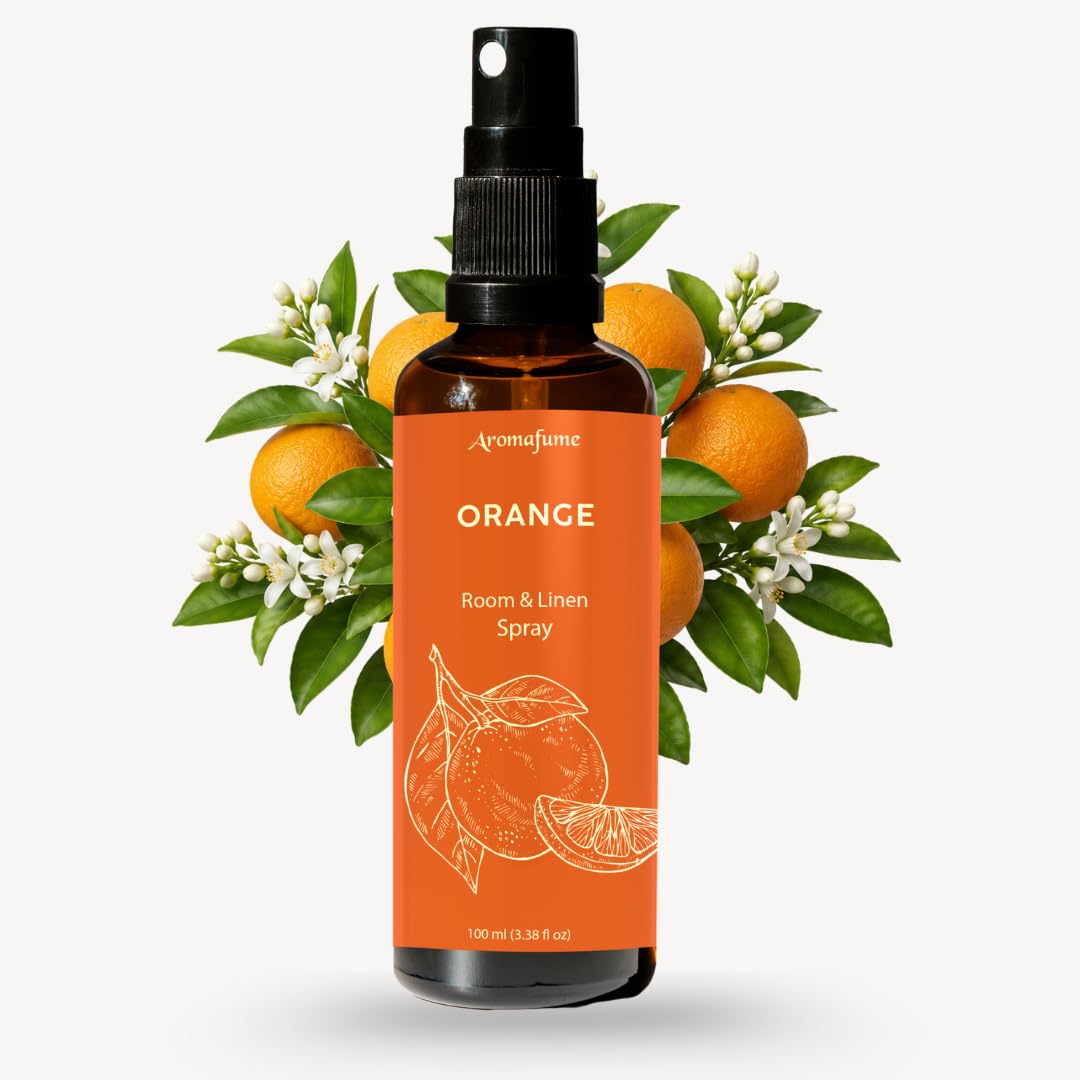Orange Air Freshener Spray for Room, Linen & Pillow 100ml by Aromafume