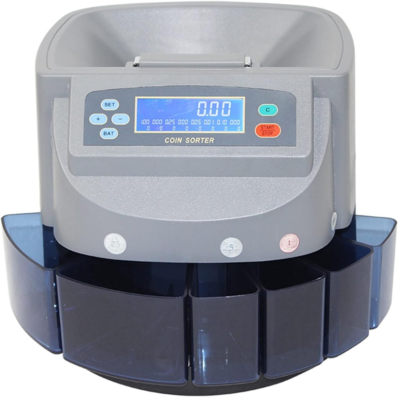 レジスター 電子キャッシュ レジスター USD、ユーロコインカウンター、ソーター、ラッパーコイン銀行用マルチ通貨コインソーターカウン  レジケータミルクティー、スーパーマーケットコンビニエンスストアマザーアンドベビータッチスクリーンデュアルスクリーンレジ統合 ...