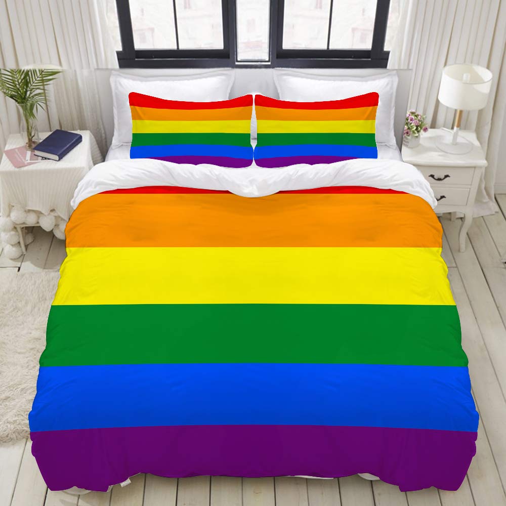 Housse de couette 200x200cm LGBT microfibre infroissable