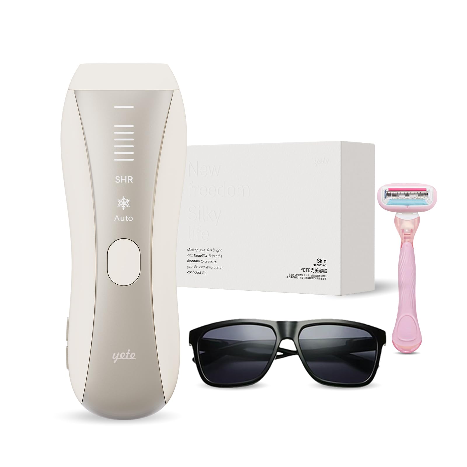 Amazon | Yete（エイティー）脱毛器 IPL光脱毛器 サファイア冷却 SHR