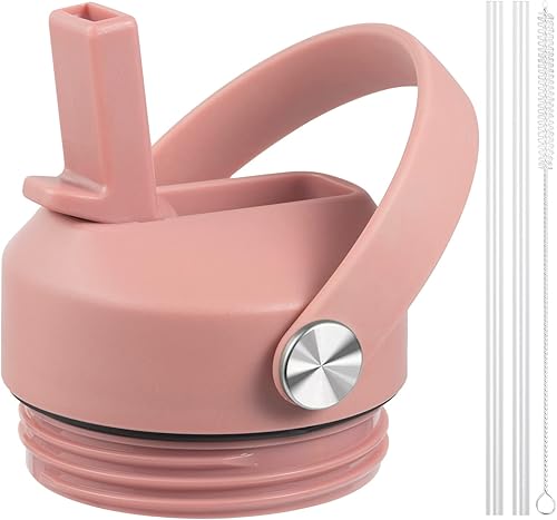 Miniatura 7 de Tapa con pajita para Yeti Rambler de 18, 26, 36, 64 oz, Tapa con Pajitas y Mango Flexible, Tapa de Repuesto para Botella de Agua Yeti Rambler de