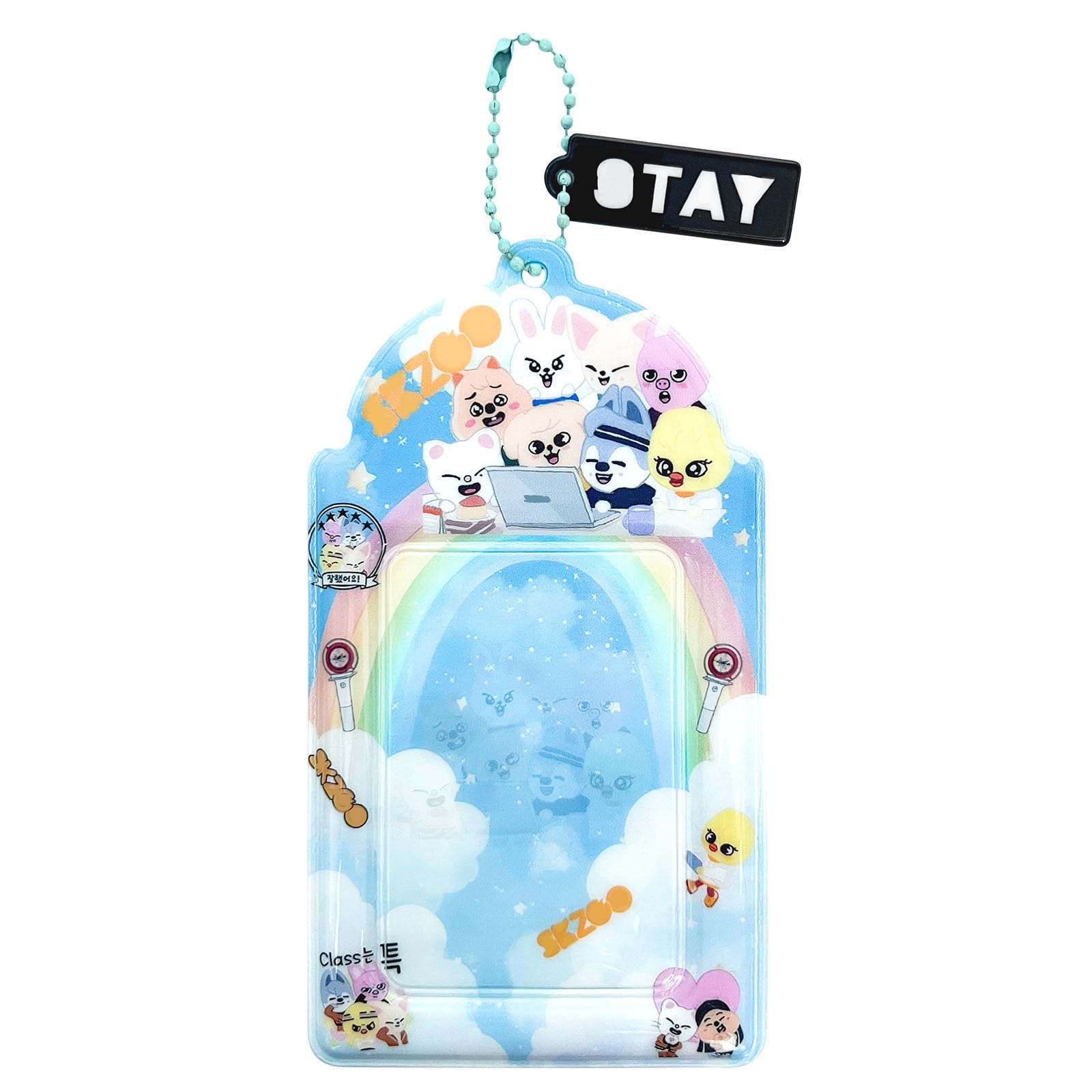 Kanfyyl Stry Kid Photocard Holder, Photo Card Holder, Acrylic Photocard Holder, Keychain, Suitable for Office and School Supplies