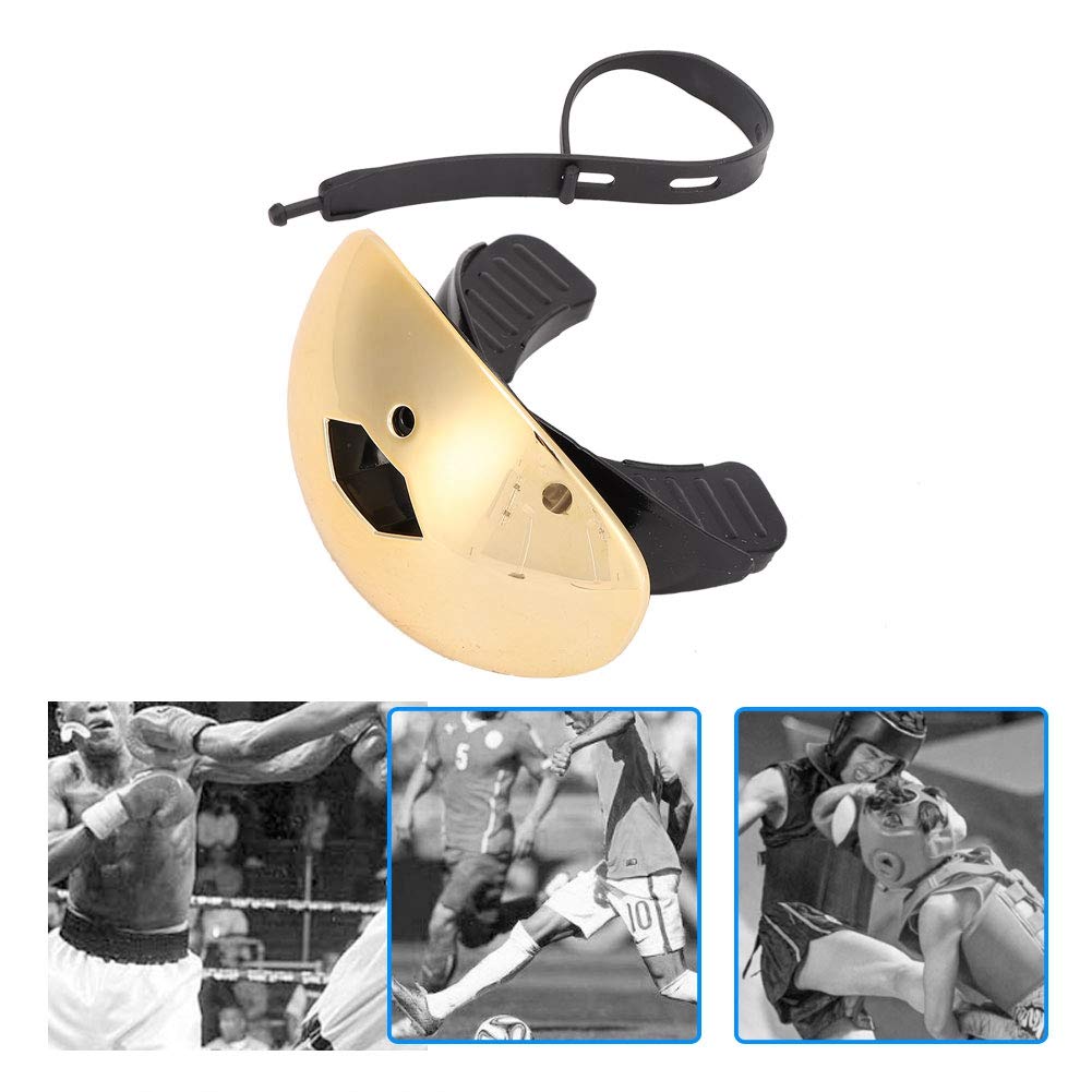 Battle Portable Sports Mouth Guard Denti Protector Gum Shield Game Ball Protection Tool (Gold) per la protezione sportiva
