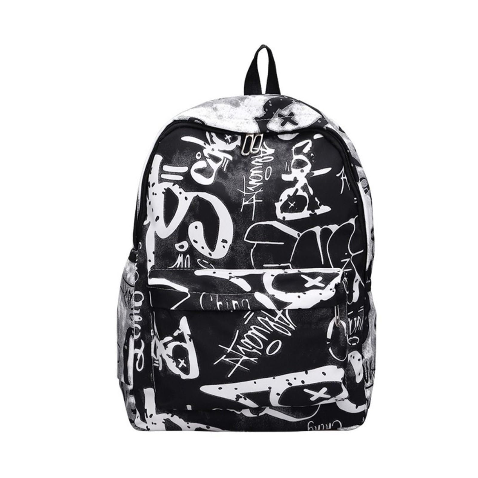 Wasserdichter Nylon-Rucksack mit Graffiti-Print