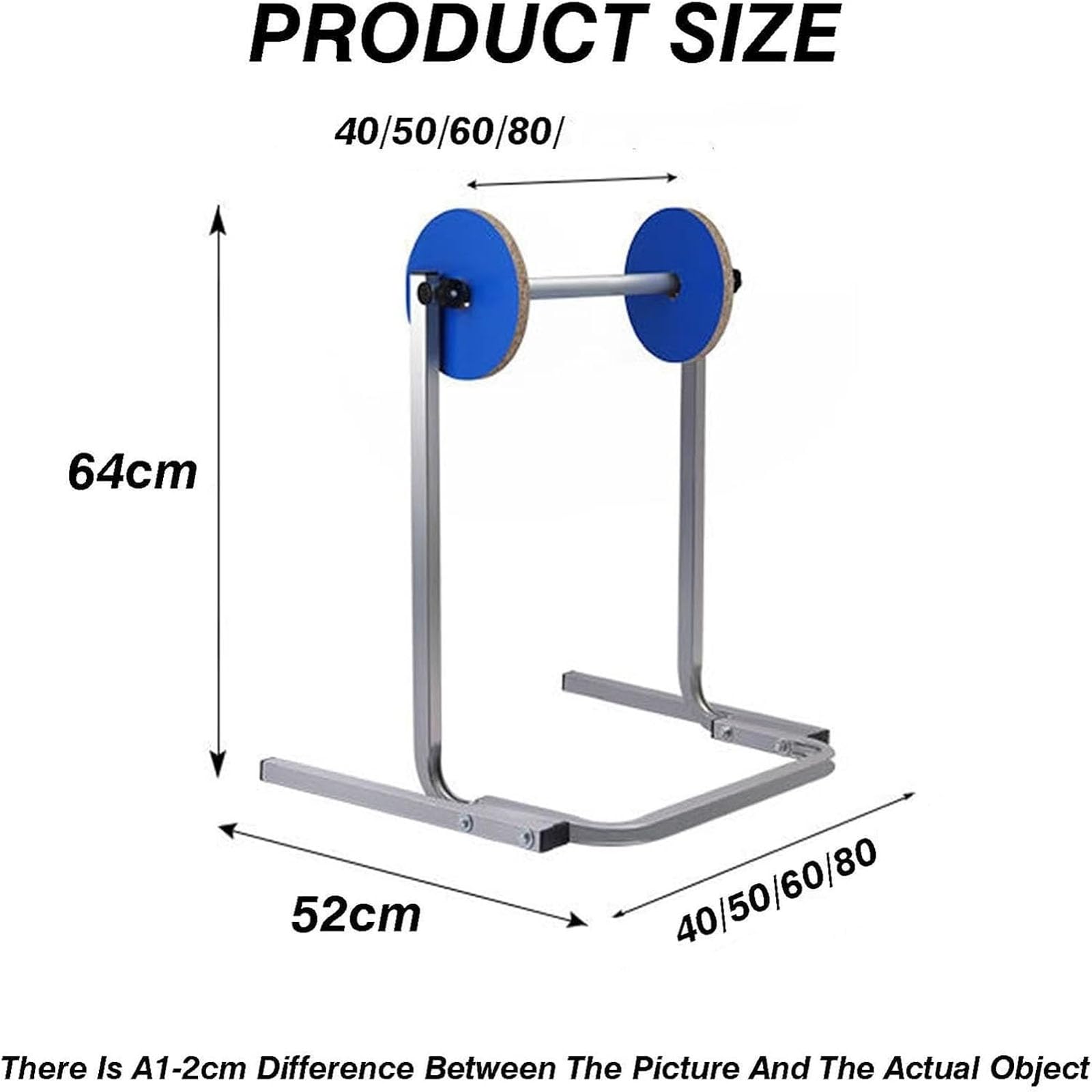 Rollenspender Für Luftpolsterfolie, 84 cm Hoch, Verzinktes Stahl-verpackungsgestell Mit Schnellwechsel-klemme, Stabiler Spender Für Luftpolsterfolie, Für Lager- 40cm