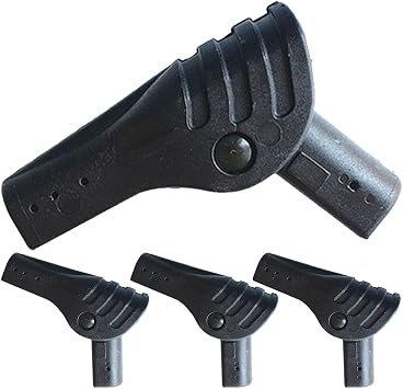 Tent Support Rod Connector 4-Pack Folding Joint Outdoor Tent Accessories Durable DIY Repair Parts for Camping Shelter Assembly 3.14X0.78X0.59In