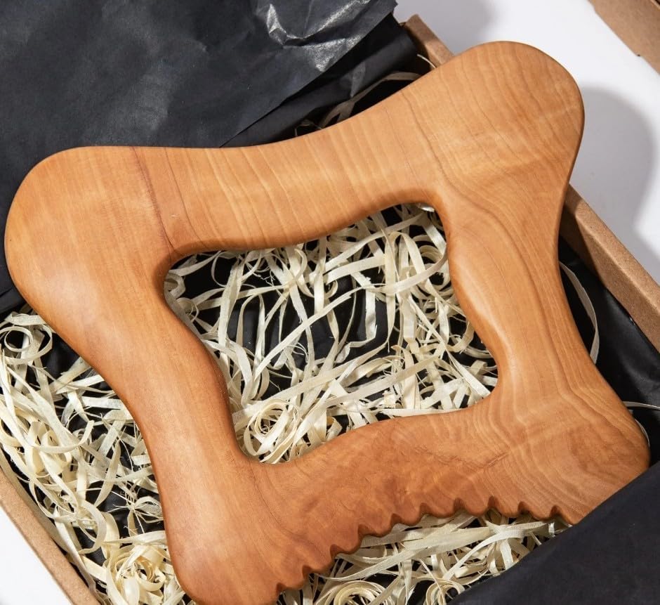 Wooden Gua Sha Massager for Body Unique Personalized Gifts Unique Gift for Wife Gua Sha Facial Tools Scraping Massage Tool Skin-Care Gift (Cube) image 5
