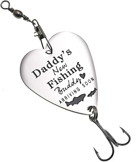 Melix Home Gifts for New Dads Grandpa Fishing Lures Pregnancy Announcement Gift for Husband from Wife Sweetest Day Gifts for Him Dad Christmas Fisherman Gifts