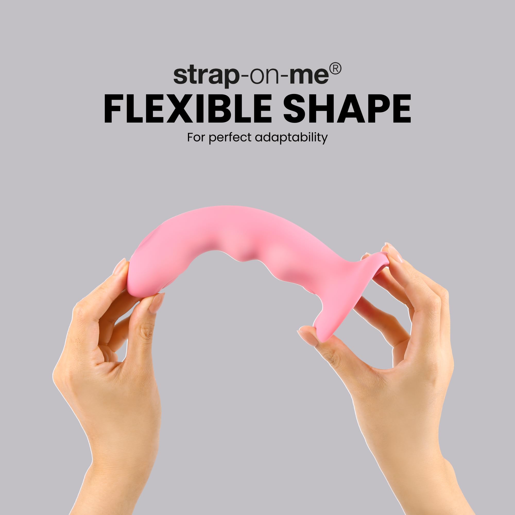 Strap-on-me Tapping Dildo Wave – Vibratore a doppio movimento pulsante per la stimolazione del punto G e del punto P, silicone morbido, impermeabile e ricaricabile
