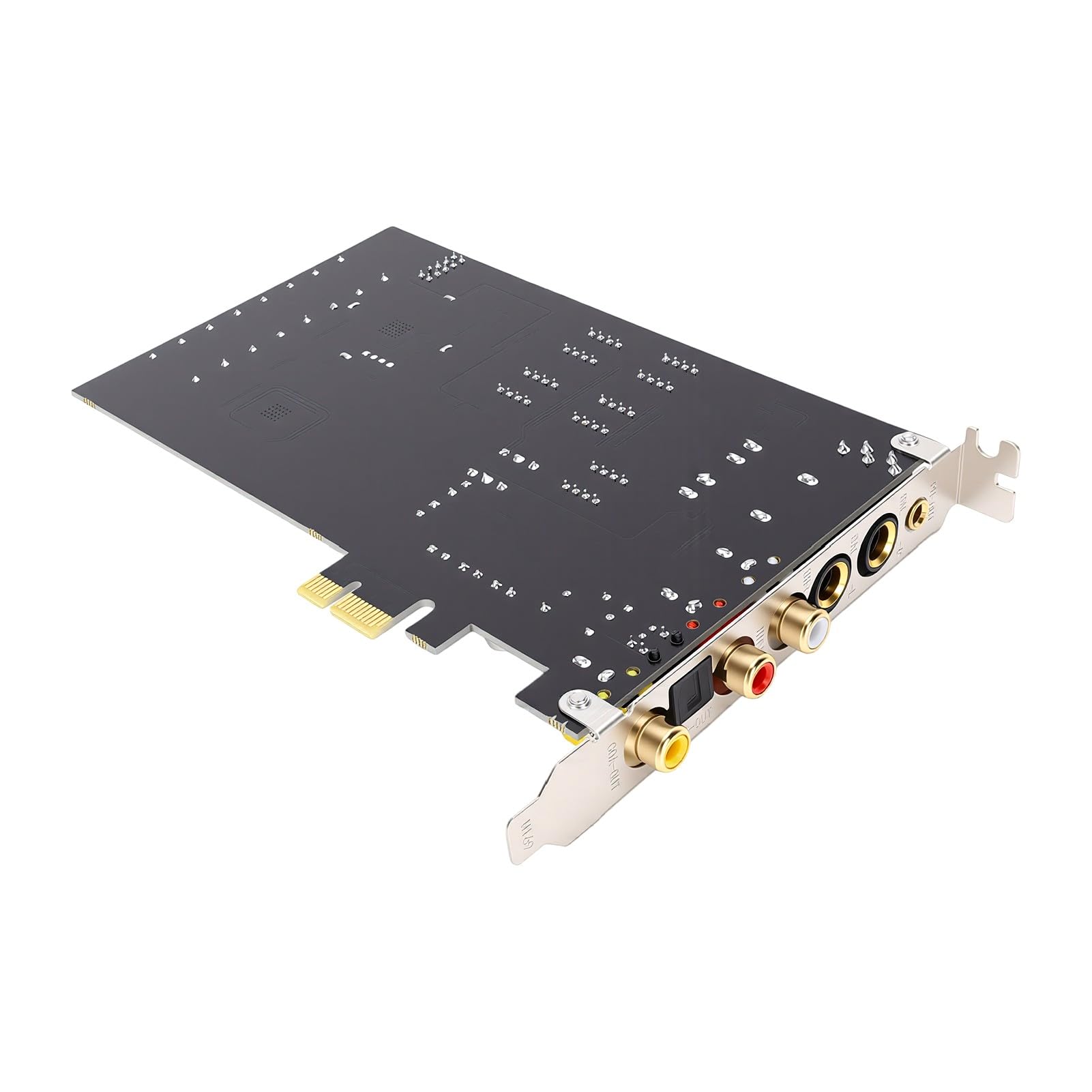 Cuifati Tarjeta de Sonido PCIe, Chip DAC ESS9038Q2M, Estéreo de 2.0 Canales