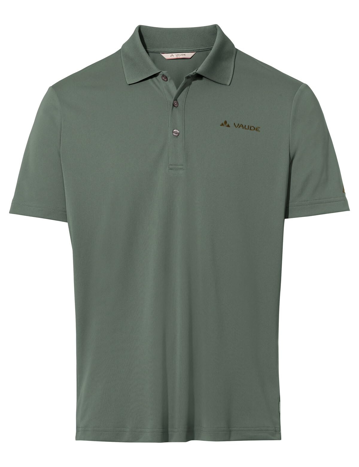 VAUDE Essential Poloshirt Herren – Leichtes Sommer-Poloshirt aus 100% recyceltem Polyester, schnelltrocknend & geruchshemmend, Kurzarm mit Polokragen - Agave, XXL