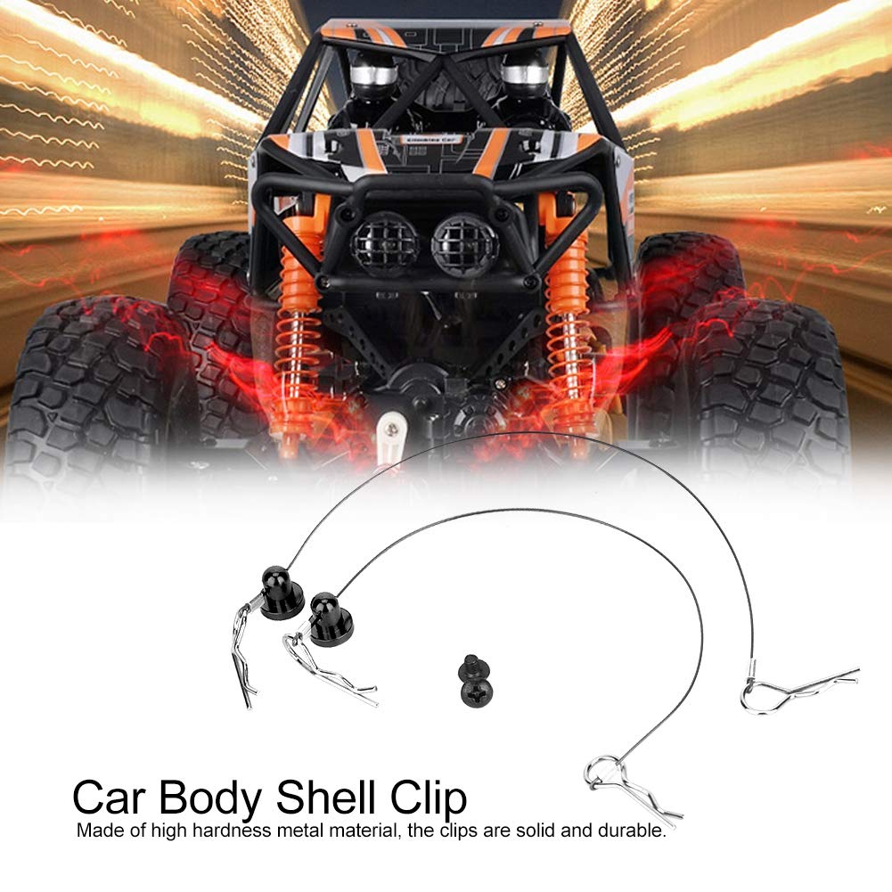 Lot De 8 Clips Carrosserie RC : Ressorts Courbés Pour Voitures 1/8 Et 1/10