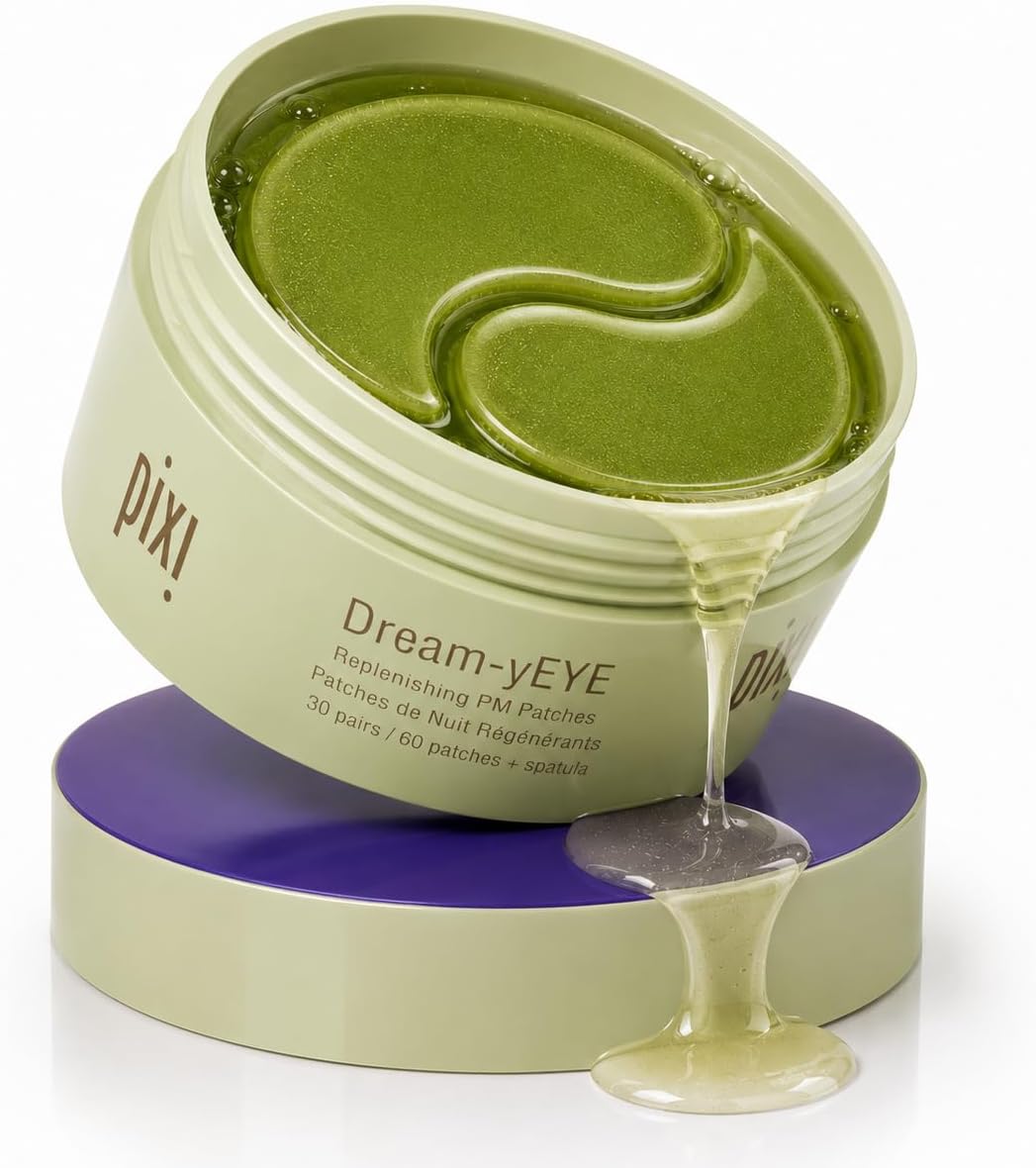 Pixi Beauty Dream-yEYE Calming Hydrogel Under Eye Patches | Vitamin A and Jasminie Help Hydrate and Smooth Under Eyes | 30 pairs / 60 Patches