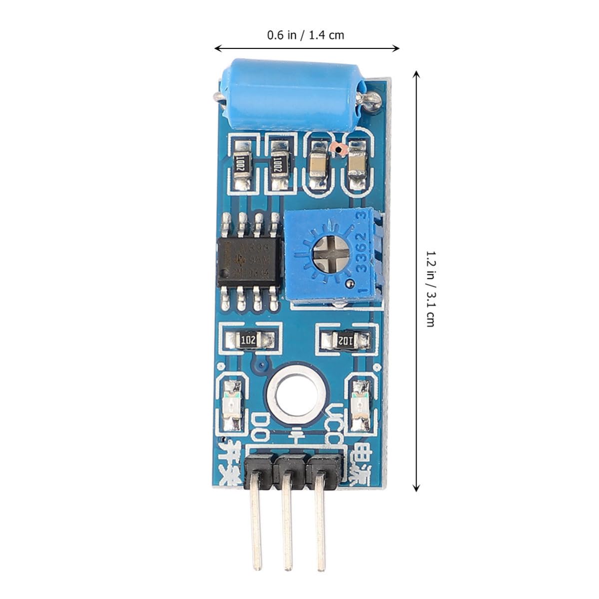 Vibration Sensor Module with 10pcs Normally Closed Type Alarm Triggering Function Plastic Housing for Compatible with Microcontroller Earthquake and Theft Alarm Systems