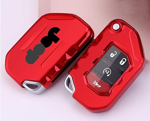 Miniatura 10 de Funda para llavero para Jeep, protección completa, funda de TPU suave compatible con Jeep Wrangler JL JLU Rubicon 2018 2019 Jeep Gladiator JT Sahara