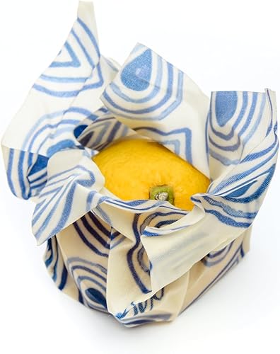 Miniatura 3 de BeeWRAPZ Paquete de 3 envolturas reutilizables de cera de abeja (naranja)