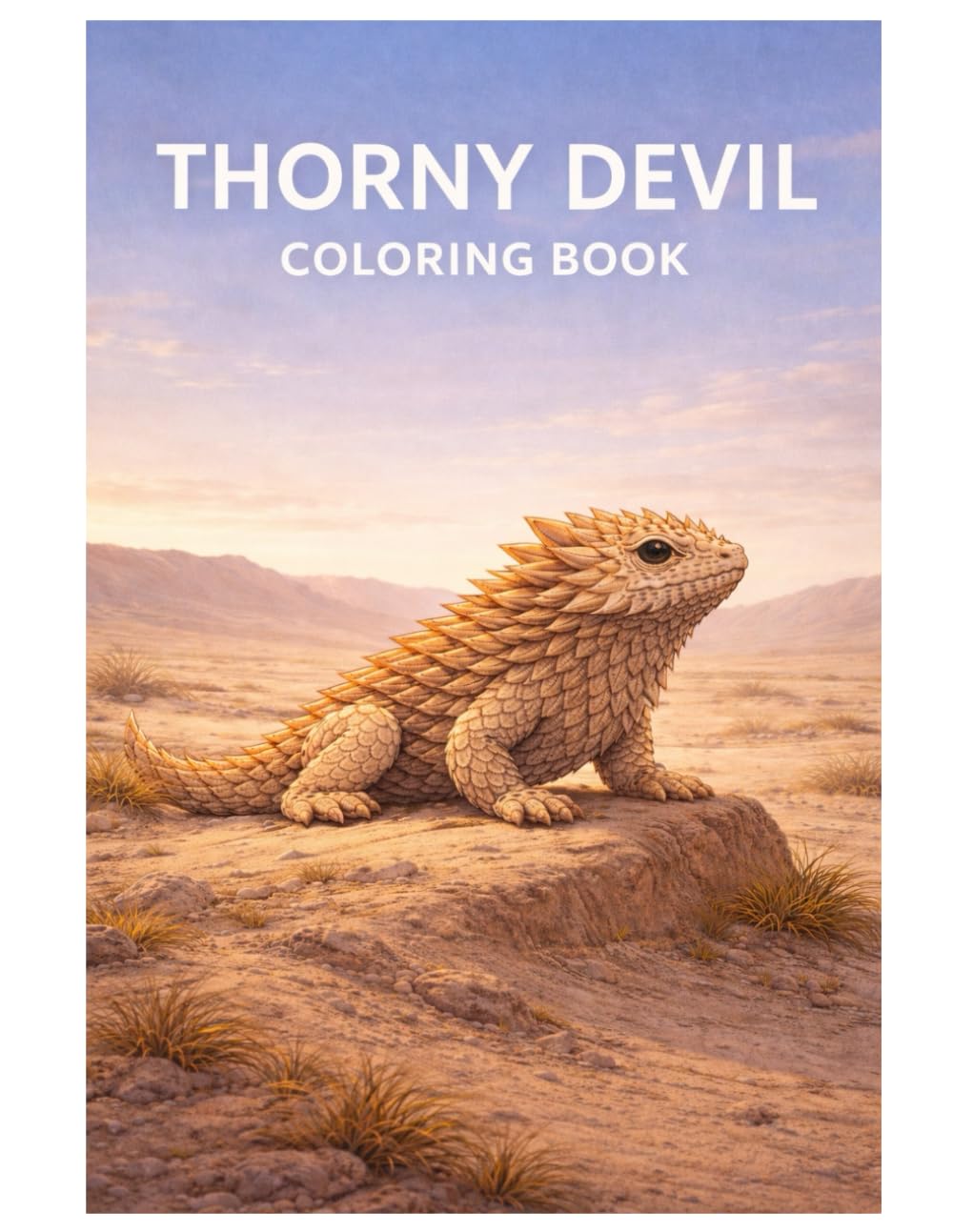 Thorny Devil Coloring Book: Thorny Devil Coloring Book with Australian Desert Animals, Detailed Moloch Horridus Illustrations, Calm Reptile and Wildlife Coloring Pages for Kids, Teens, and Adults