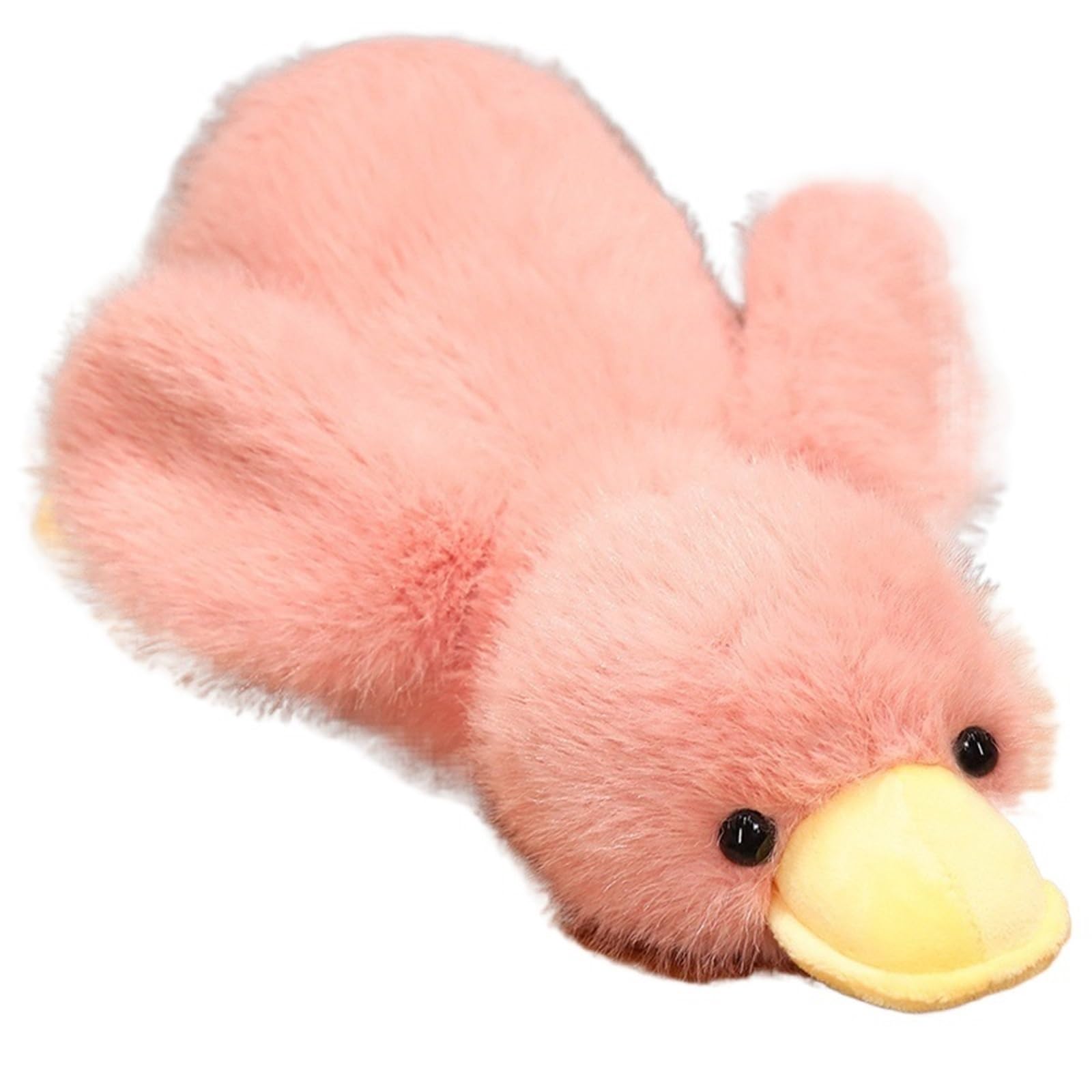 KUKUShining Duck Plush Toy, Cute Stuffed Animal Dolls Soft Fluffy Hugging Pillow Plushie For Kids Adults Perfect(Pink,50cm/19.7in)