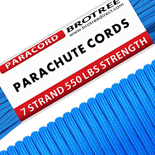 Brotree パラコード 4mm 7芯 テント ロープ ガイロープ ミルスペック 耐荷重250kg アウトドア キャンプ サバイバル固定用