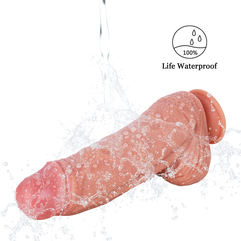 Dildo giocattolo sessuale Realistico vibratore in silicone, materiale sicuro for la stimolazione vaginale e anale del clitoride, giocattolo sessuale for donne e coppie