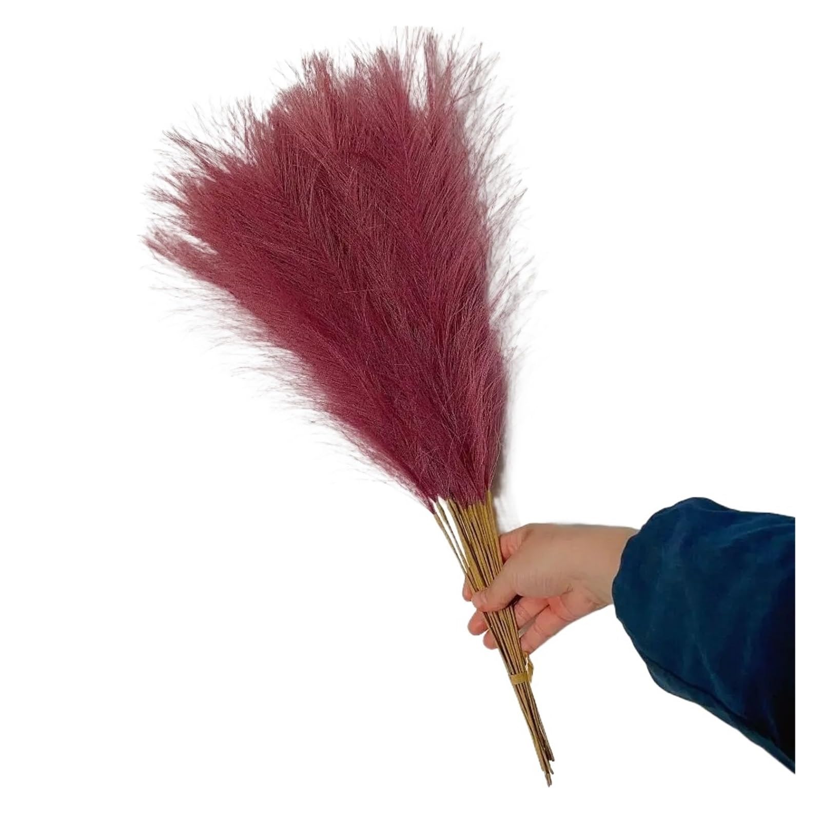Faux Pampas 10PCS Fluffy Pampas Grass Flower Fake Plant Reed 55CM Artificial Plants Wedding for Decor