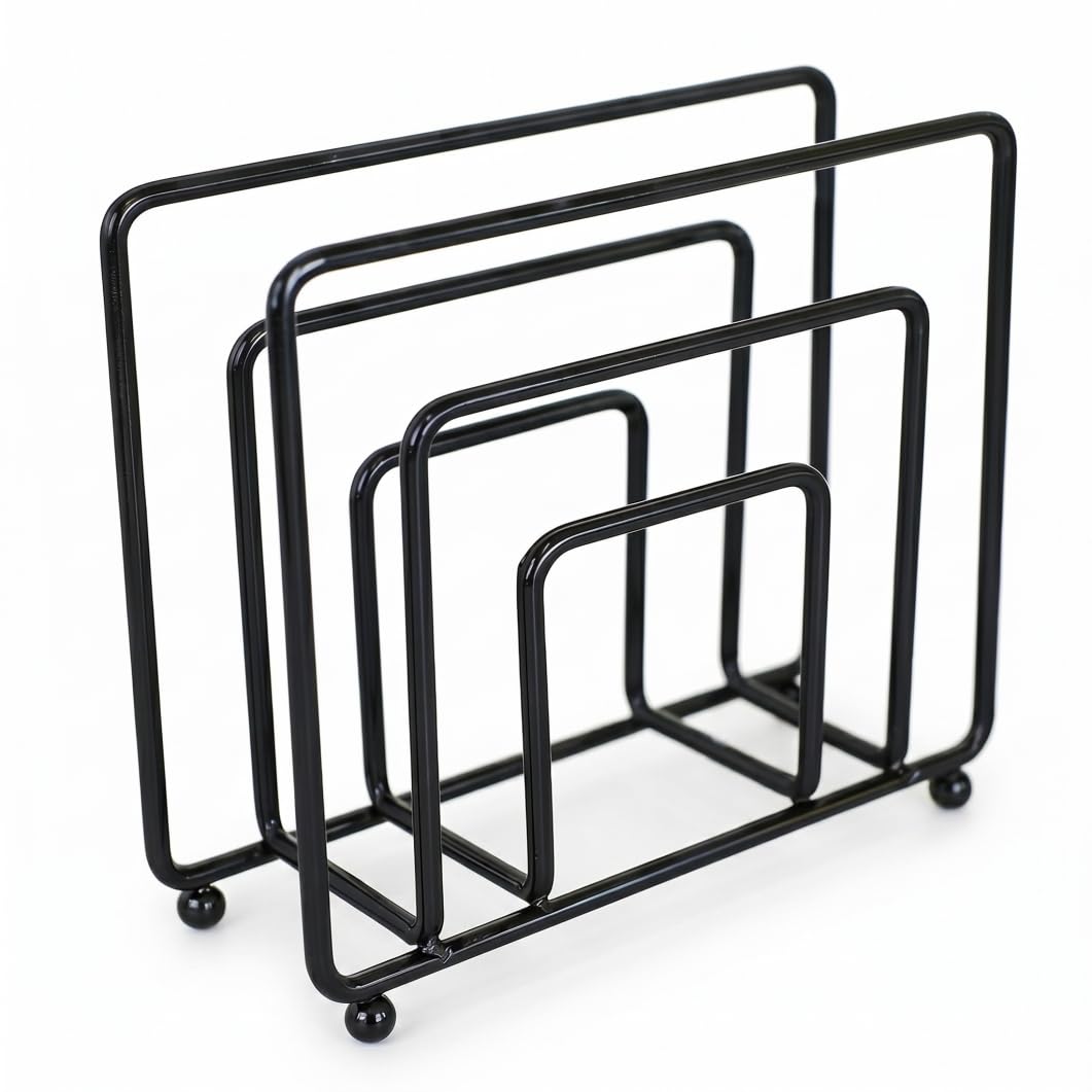 Bemonew Black Napkin Holder, Black Iron Napkin Holder For Kitchen, Square Napkins Dispenser For Paper Napkins