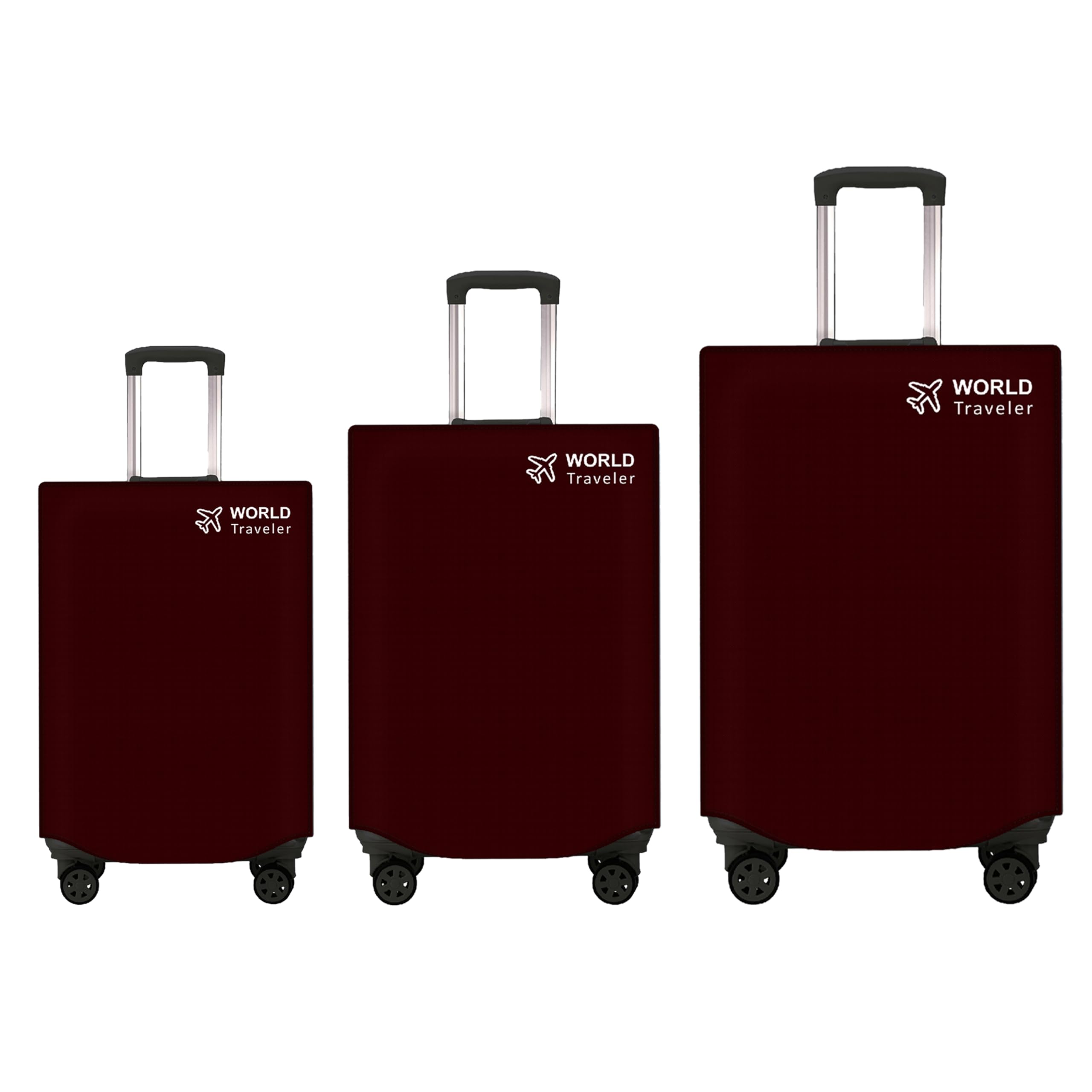 kraptick Non-Woven Luggage Cover – Waterproof, Dustproof, and Stretchable Luggage Protector Cover, Durable Non-Woven Luggage Case for Trolley (Red- 20 Inch, 24 Inch, 28 Inch) Combo of 3-picture-54