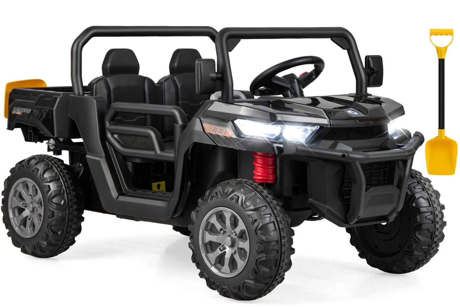 OLAKIDS 2 Seater Ride On Car, 12V Off-Road UTV